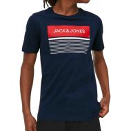 T-shirt Marine Garçon Jack & Jones Travis pas cher