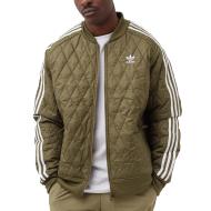 Veste Verte Homme Adidas Quilted pas cher