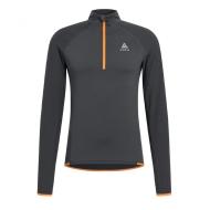 Pull Noir/Orange Homme Odlo Zeroweight pas cher