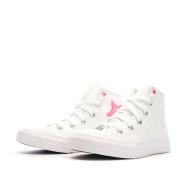 Baskets Blanches Fille Converse Chuck Taylor All Star Sparkle vue 6