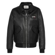 Blouson Cuir Noir Homme Schott LCJET pas cher