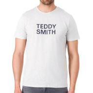 T-shirt Blanc Chiné Homme Teddy Smith Basic Mc