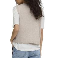 Chaleco beige para mujer Only Livia ver 2
