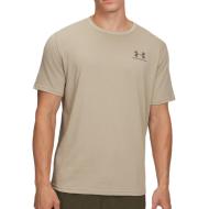 T-shirt Beige Clair Homme Under Armour Left Chest
