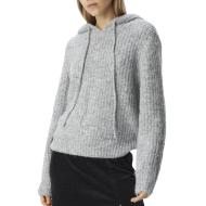 Pull à capuche Gris Clair Femme Vero Moda Hoodie pas cher