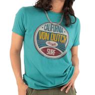 T-shirt Turquoise Homme Von Dutch Round