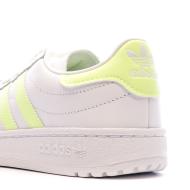 Baskets Blanche/Jaune Femme Adidas Team Court vue 7