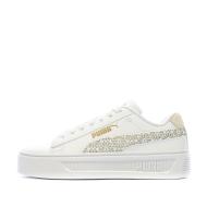 Baskets Blanche/Beige Femme Puma Smash Platform V3 pas cher
