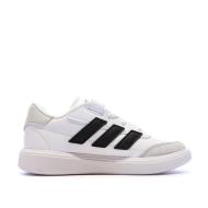 Baskets Blanches/Noir Garçon Adidas Courtblock vue 2