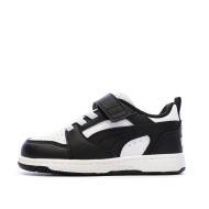 Baskets Noires/Blanches Garçon Puma Rebounds pas cher