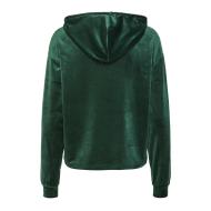 Sweat à Capuche Velours Noir Femme Pieces Pcilli vue 2