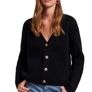 Cardigan Noir Femme Pieces Pcosilla
