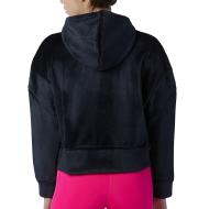 Sweat Noir Velours Femme New Balance Winterized vue 2