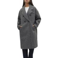 Manteau Long Gris Clair Femme Vero Moda Liteerika pas cher