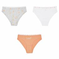 Lot x3 Culottes Orange/Blanche/Grise Femme Les Petites Bombes pas cher