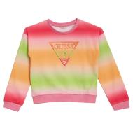 Sweat Rose/Orange/Vert Fille Guess pas cher