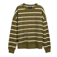 Sweat Kaki/Blanc Femme Teddy Smith Andy