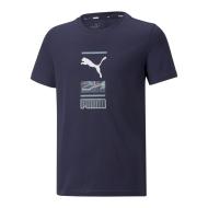 T-shirt Marine Garçon Puma Alpha pas cher