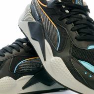 Baskets Noir/Orange Homme Puma Rs x 3d 390025 vue 7