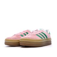 Baskets Roses/Vertes Femme Adidas Gazelle vue 6