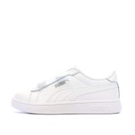 Baskets Blanc Mixte Puma Smash 3.0 pas cher