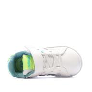 Baskets Blanc/Argent Enfant Adidas Grand Court vue 4