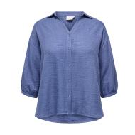 Chemise Bleu Femme Only Carmakoma Katie vue 3