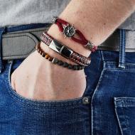 Bracelet Perles Noir/Marron Homme Geographical Norway 315049 vue 2