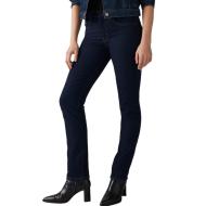 Jean 724 Bleu Brut Femme Levi's High Rise Straight 18883 pas cher