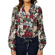 Chemise Noire à Motifs Femme Kaporal Glue pas cher
