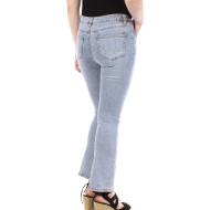 Jean Bleu Clair Femme Monday Premium Droit Fendu vue 2