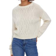 Pull Ecru Femme Vero Moda Malva