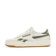 Baskets Blanches/Kaki Femme Reebok Revenge pas cher