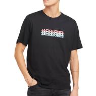 T-Shirt Noir Homme Jack & Jones Cyber pas cher