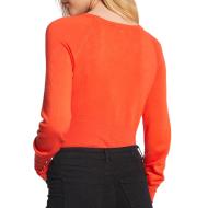 Pull Orange Femme Morgan Mateo vue 2