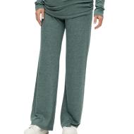 Pantalon Fluide de Grossesse Vert Femme Mamalicious Carine pas cher