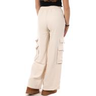 Pantalon Cargo Fluide Écru Femme Monday Premium 9978 vue 2