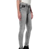 Jean Slim Gris Femme Kaporal Flore pas cher