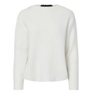 Pull Blanc/Noir Femme Pieces Silly pas cher