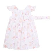 Robe + Bandeau Blanc Bébé Fille Carrément Beau Y30094 vue 2