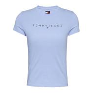 T-shirt Bleu Femme Tommy Hilfiger Linear