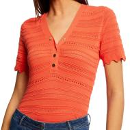 Pull Manches courtes Orange Femme Morgan ISHI