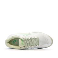 Chaussures de Padel Blanche/Verte Femme Asics Gel Challenger vue 4