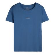 T-shirt Bleu Foncé Femme Teddy Smith Ribelle