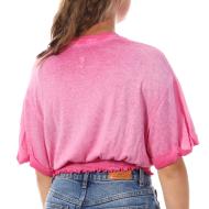 T-shirt Rose Femme Guess Tee-shirts vue 2