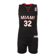 Miami Heat Ensemble de basket Noir/Rouge Junior Sport Zone pas cher