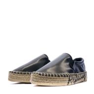 Espadrille Noir Femme Replay Queen slip vue 6