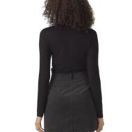 T-Shirt Col Roulé Noir Femme Vero Moda Alberte vue 2