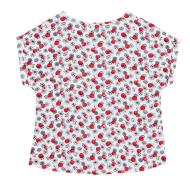 T-shirt Blanc à fleurs Fille Teddy Smith Toyala vue 2
