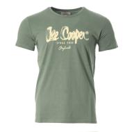 T-shirt Vert/Blanc Homme Lee Cooper Orex pas cher